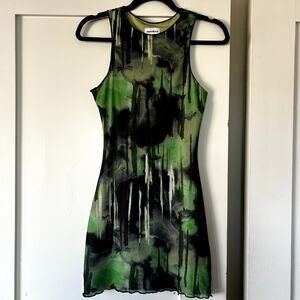 REVOLVE Superdown green and black bodycon party dress